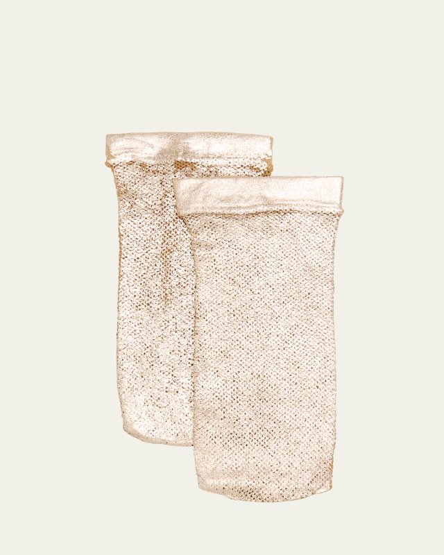 Laminated Net Ankle Socks
